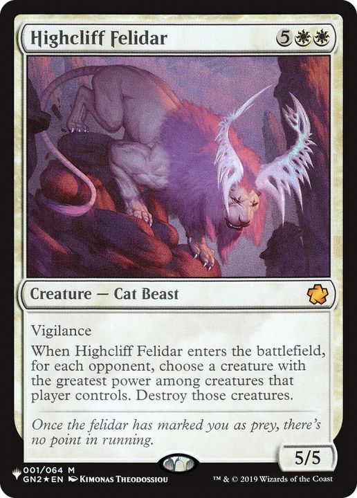 Highcliff Felidar in the group Magic the Gathering / Sets / The List at Proxyprinters.com (61819)