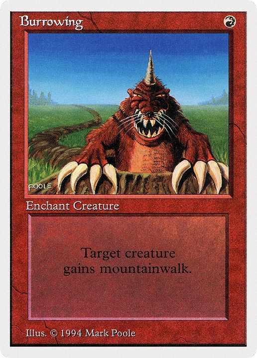 Burrowing in the group Magic the Gathering / Types / Colors / Red at Proxyprinters.com (61829)