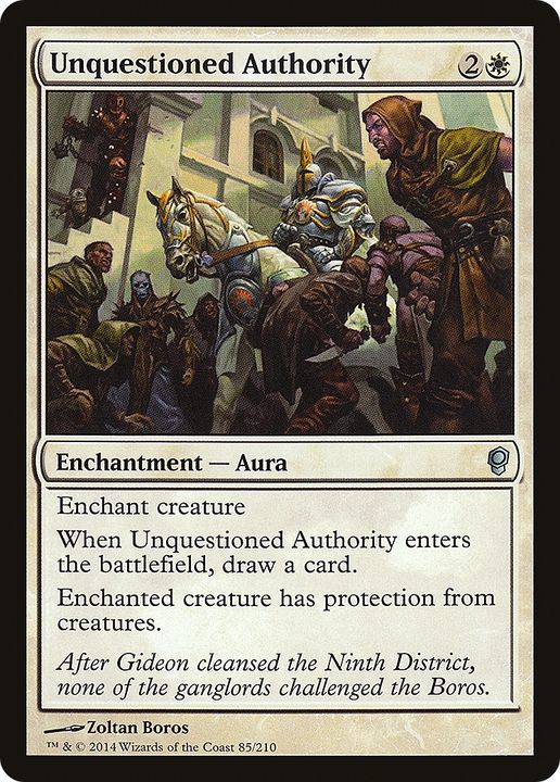 Unquestioned Authority in the group Magic the Gathering / Types / Colors / White at Proxyprinters.com (61845)