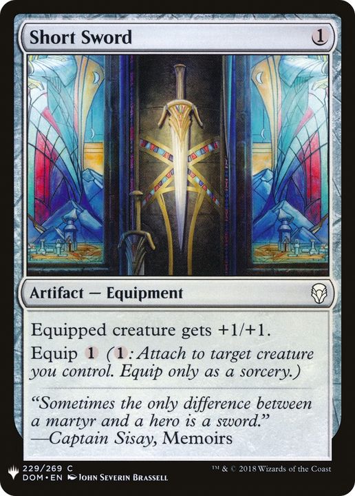 Short Sword in the group Magic the Gathering / Types / Artifacts / Artifact at Proxyprinters.com (61867)