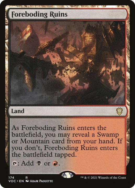 Foreboding Ruins in the group Magic the Gathering / Sets / Crimson Vow Commander at Proxyprinters.com (61905)