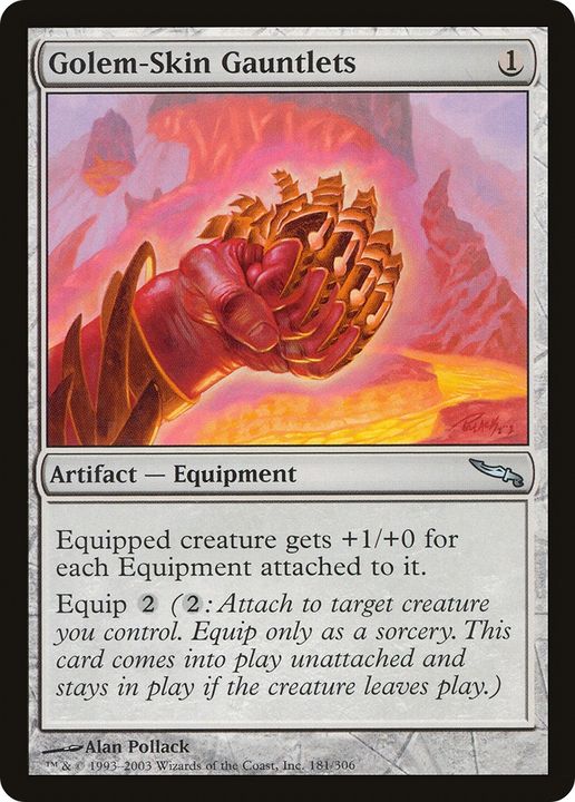 Golem-Skin Gauntlets in the group Magic the Gathering / Sets / Mirrodin Promos at Proxyprinters.com (61917)