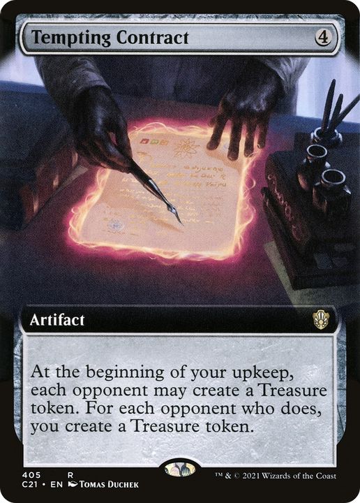 Tempting Contract in the group Magic the Gathering / Sets / Commander 2021 at Proxyprinters.com (61950)