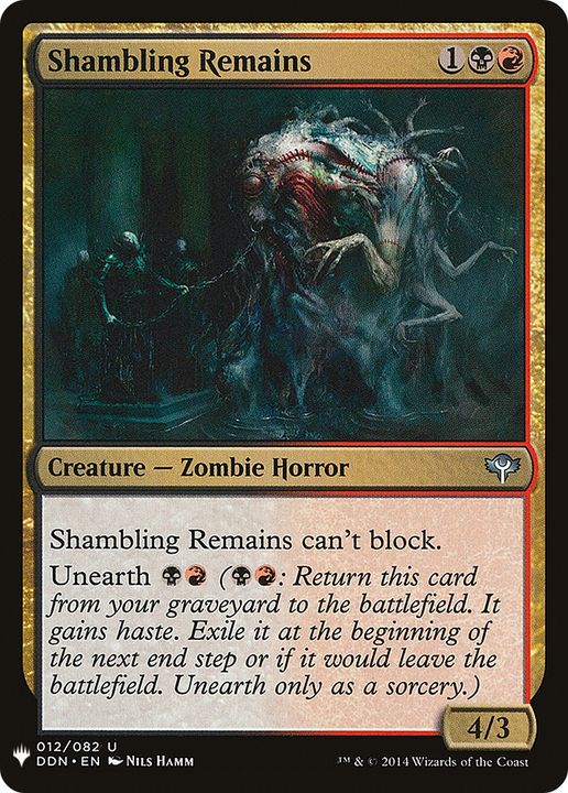 Shambling Remains in the group Magic the Gathering / Sets / The List at Proxyprinters.com (61985)