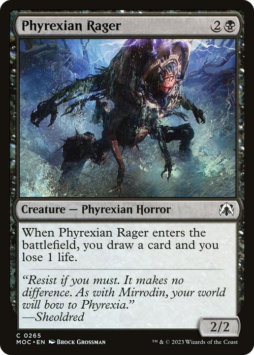 Phyrexian Rager in the group Magic the Gathering / Types / Colors / Black at Proxyprinters.com (61991)