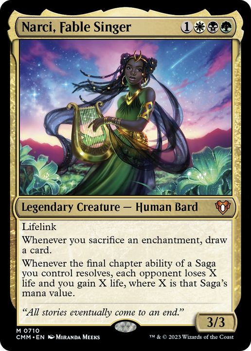 Narci, Fable Singer in the group Magic the Gathering / Types / Colors / Multicolors / B, G, W at Proxyprinters.com (61996)