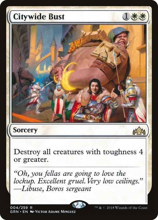 Citywide Bust in the group Magic the Gathering / Types / Colors / White at Proxyprinters.com (62011)