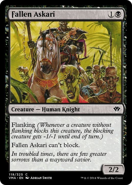 Fallen Askari in the group Magic the Gathering / Sets / Vintage Masters at Proxyprinters.com (62022)