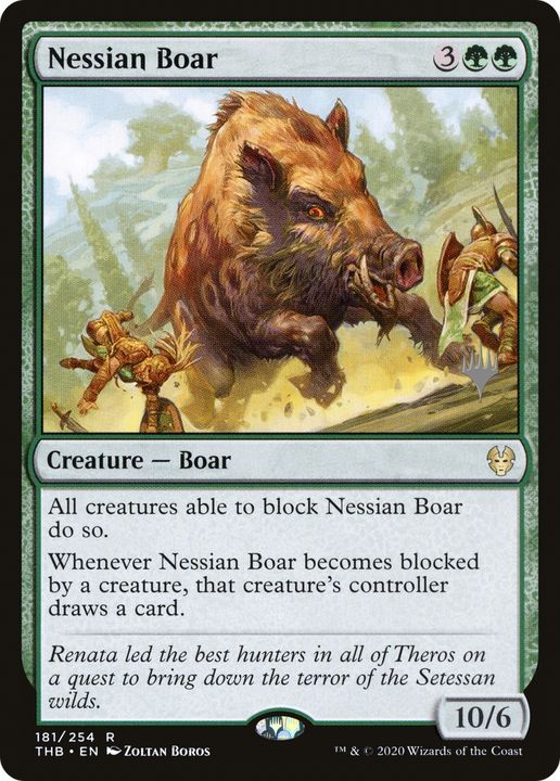 Nessian Boar in the group Magic the Gathering / Types / Colors / Green at Proxyprinters.com (62042)