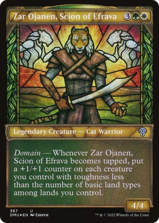 Zar Ojanen, Scion of Efrava in the group Magic the Gathering / Types / Colors / Multicolors / G, W at Proxyprinters.com (62049)