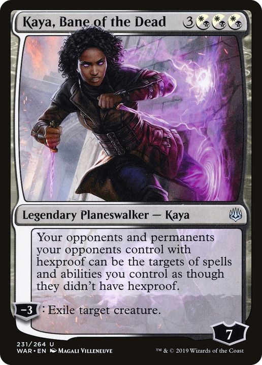 Kaya, Bane of the Dead in the group Magic the Gathering / Types / Colors / Multicolors / B, W at Proxyprinters.com (62057)