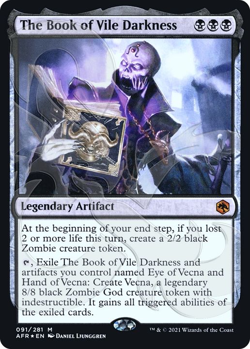 The Book of Vile Darkness in the group Magic the Gathering / Types / Artifacts / Legendary Artifact at Proxyprinters.com (62073)