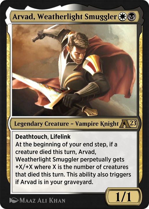 Arvad, Weatherlight Smuggler in the group Magic the Gathering / Types / Colors / Multicolors / B, W at Proxyprinters.com (62084)