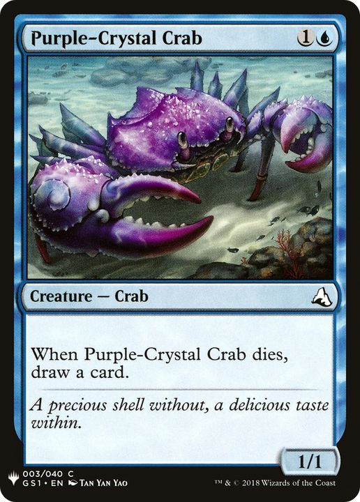 Purple-Crystal Crab in the group Magic the Gathering / Types / Colors / Blue at Proxyprinters.com (62093)