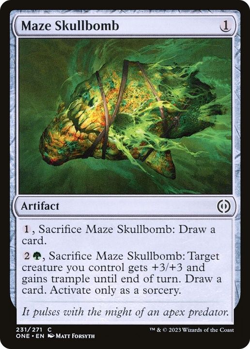 Maze Skullbomb in the group Magic the Gathering / Sets / Phyrexia: All Will Be One at Proxyprinters.com (6211)