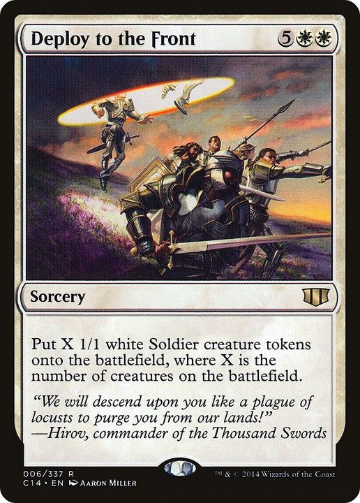 Deploy to the Front in the group Magic the Gathering / Types / Colors / White at Proxyprinters.com (6212)