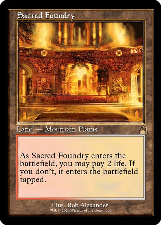 Sacred Foundry in the group Magic the Gathering / Sets / Ravnica: City of Guilds Promos at Proxyprinters.com (62137)