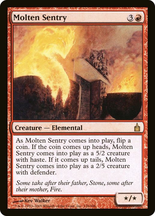 Molten Sentry in the group Magic the Gathering / Types / Colors / Red at Proxyprinters.com (62138)