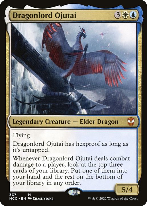 Dragonlord Ojutai in the group Magic the Gathering / Types / Colors / Multicolors / U, W at Proxyprinters.com (62148)