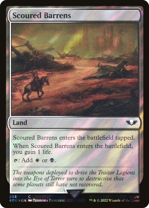 Scoured Barrens in the group Magic the Gathering / Types / Colors / Colorless at Proxyprinters.com (6229)