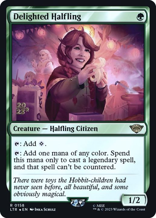 Delighted Halfling in the group Magic the Gathering / Sets / Tales of Middle-earth Promos at Proxyprinters.com (6233)