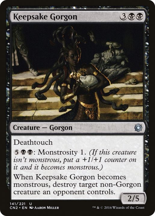 Keepsake Gorgon in the group Magic the Gathering / Types / Colors / Black at Proxyprinters.com (62349)