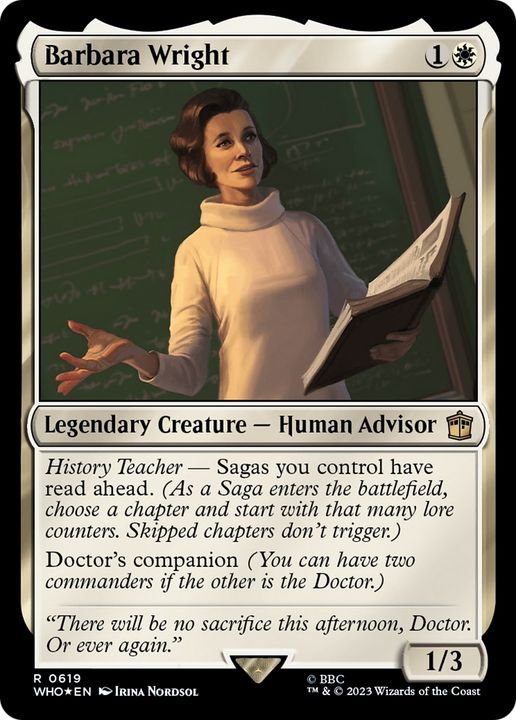 Barbara Wright in the group Magic the Gathering / Types / Creatures / Human at Proxyprinters.com (62355)