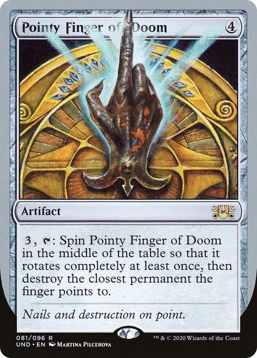 Pointy Finger of Doom in the group Magic the Gathering / Types / Artifacts / Artifact at Proxyprinters.com (62428)