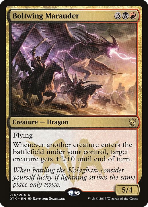 Boltwing Marauder in the group Magic the Gathering / Types / Colors / Multicolors / B, R at Proxyprinters.com (62429)