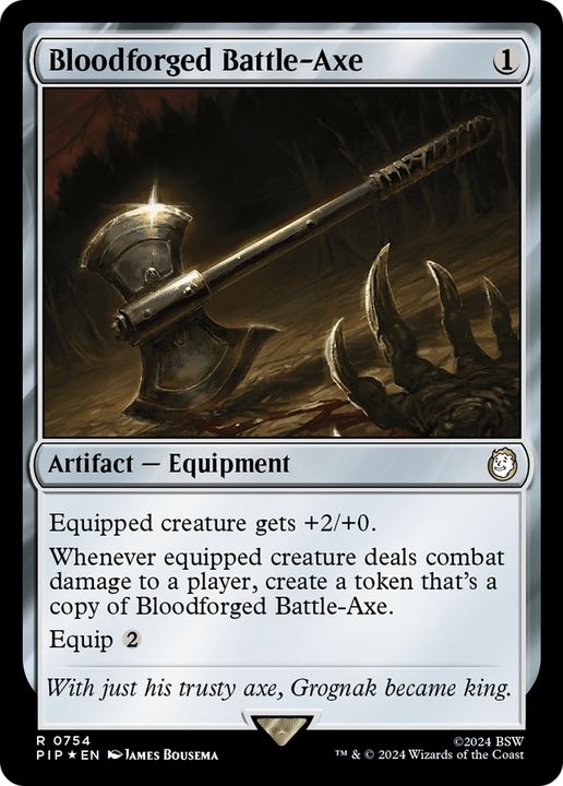 Bloodforged Battle-Axe in the group Magic the Gathering / Types / Artifacts / Artifact at Proxyprinters.com (62433)