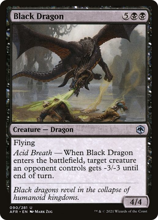 Black Dragon in the group Magic the Gathering / Types / Colors / Black at Proxyprinters.com (62454)