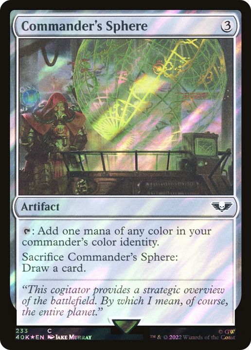 Commander's Sphere in the group Magic the Gathering / Types / Artifacts / Artifact at Proxyprinters.com (62457)