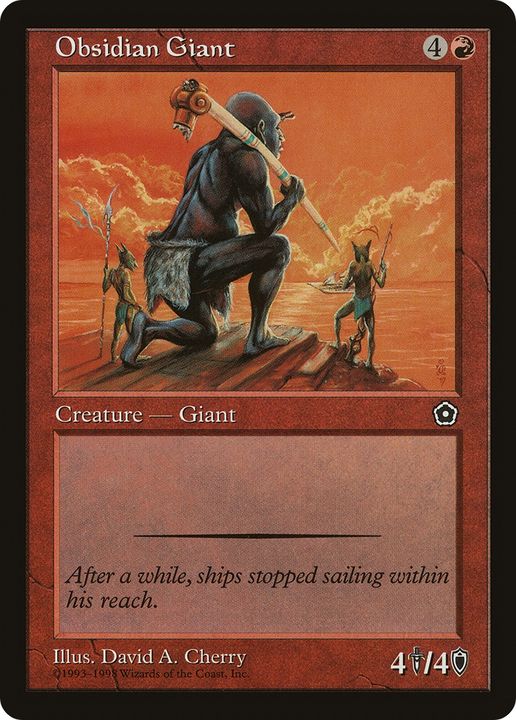 Obsidian Giant in the group Magic the Gathering / Types / Colors / Red at Proxyprinters.com (62471)