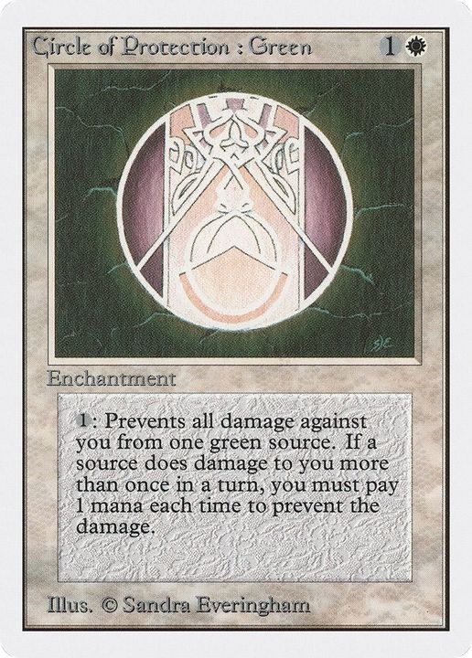 Circle of Protection: Green in the group Magic the Gathering / Types / Enchantment / Enchantment at Proxyprinters.com (6250)