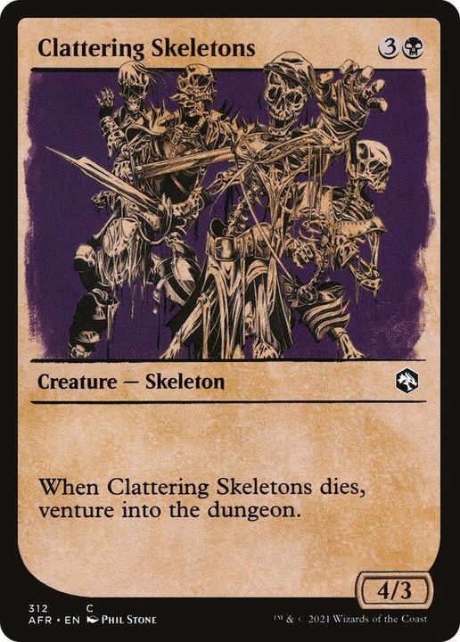 Clattering Skeletons in the group Magic the Gathering / Types / Colors / Black at Proxyprinters.com (6252)