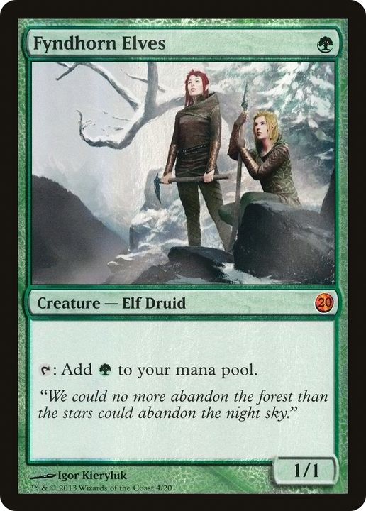 Fyndhorn Elves in the group Magic the Gathering / Types / Creatures / Elf at Proxyprinters.com (62550)