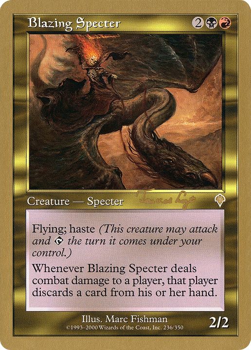 Blazing Specter in the group Magic the Gathering / Sets / World Championship Decks 2001 at Proxyprinters.com (62562)