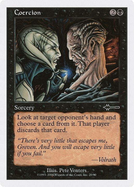 Coercion in the group Magic the Gathering / Types / Colors / Black at Proxyprinters.com (62566)