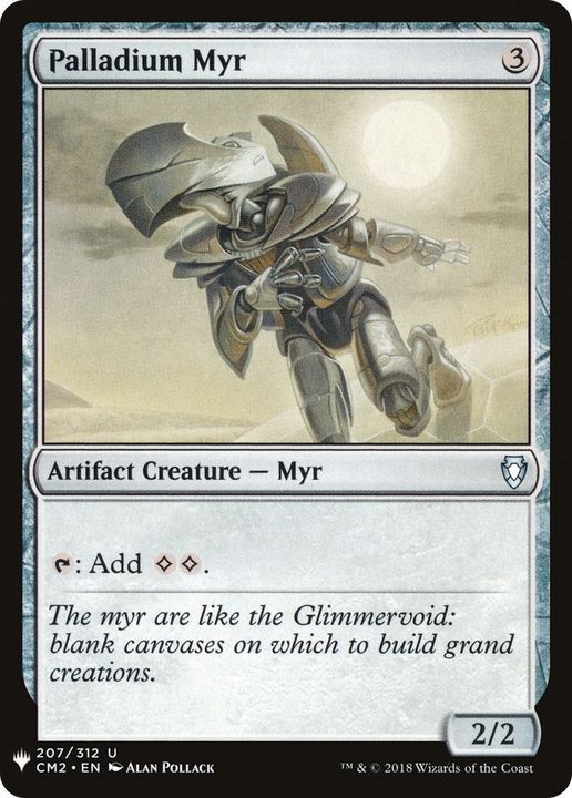 Palladium Myr in the group Magic the Gathering / Types / Colors / Colorless at Proxyprinters.com (6257)