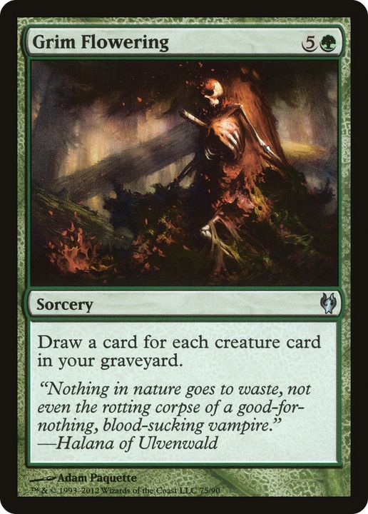 Grim Flowering in the group Magic the Gathering / Types / Colors / Green at Proxyprinters.com (62583)