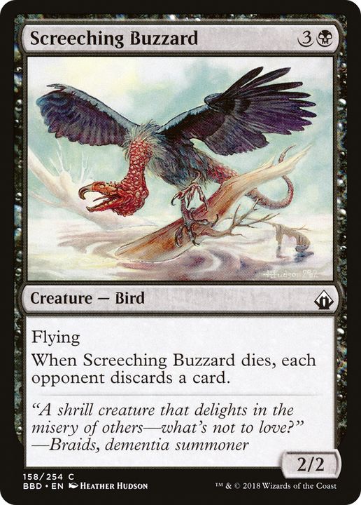 Screeching Buzzard in the group Magic the Gathering / Types / Colors / Black at Proxyprinters.com (62584)