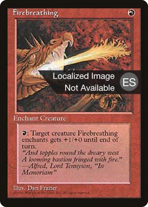 Firebreathing in the group Magic the Gathering / Sets / Fourth Edition Foreign Black Border at Proxyprinters.com (62664)