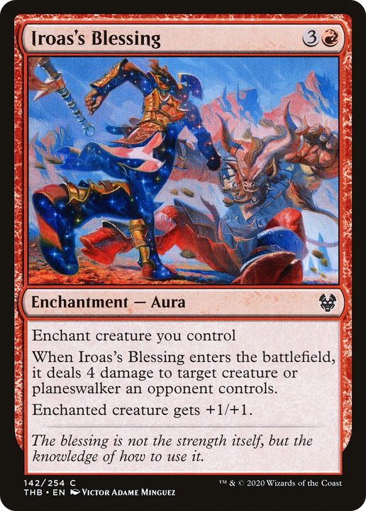 Iroas's Blessing in the group Magic the Gathering / Types / Colors / Red at Proxyprinters.com (62674)