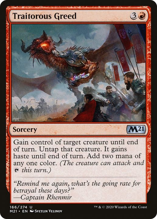 Traitorous Greed in the group Magic the Gathering / Types / Colors / Red at Proxyprinters.com (62677)