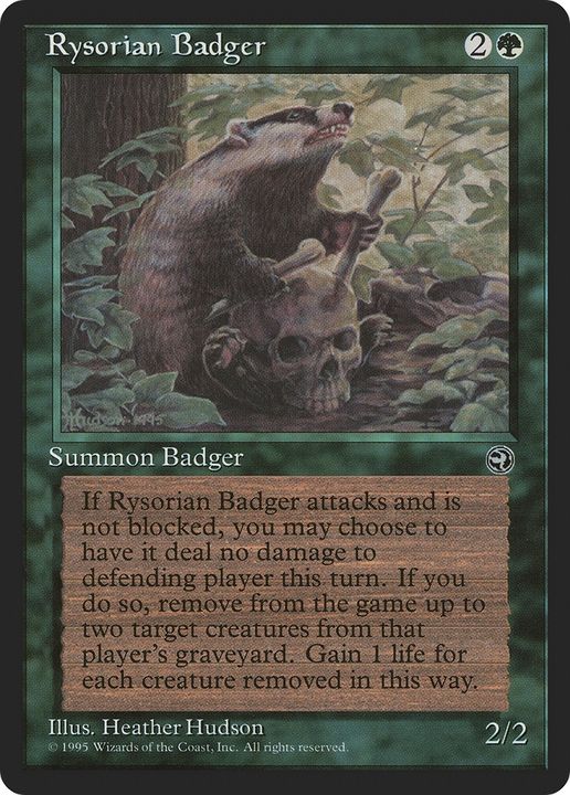 Rysorian Badger in the group Magic the Gathering / Sets / Homelands at Proxyprinters.com (62709)