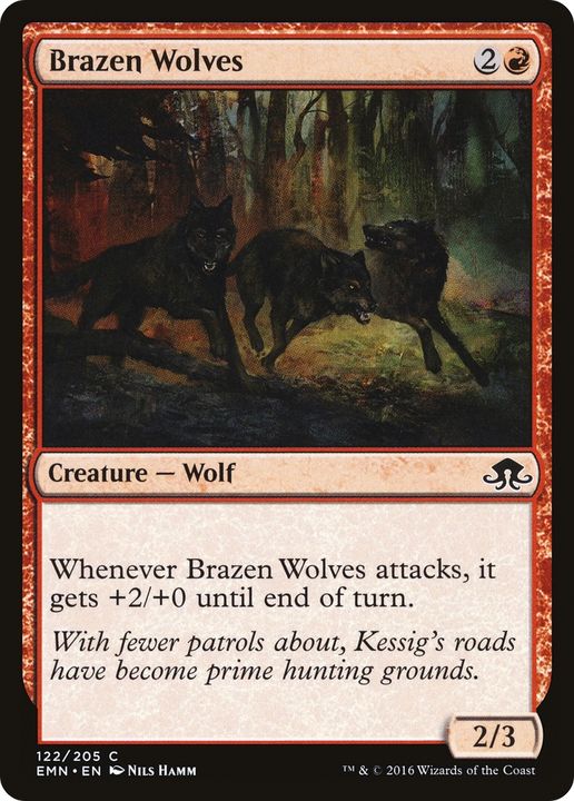 Brazen Wolves in the group Magic the Gathering / Types / Colors / Red at Proxyprinters.com (62723)