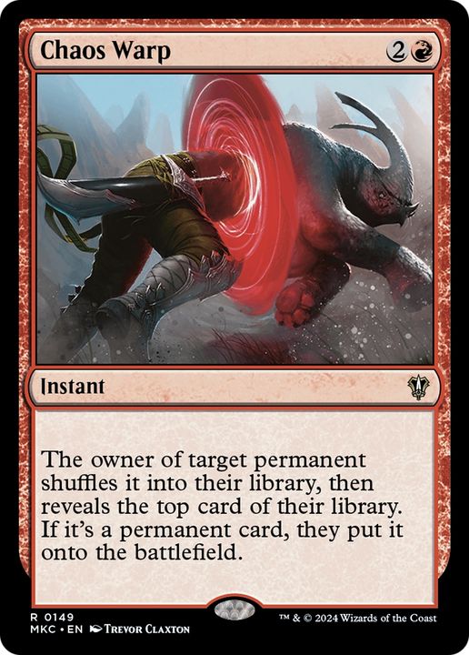 Chaos Warp in the group Magic the Gathering / Types / Colors / Red at Proxyprinters.com (62754)