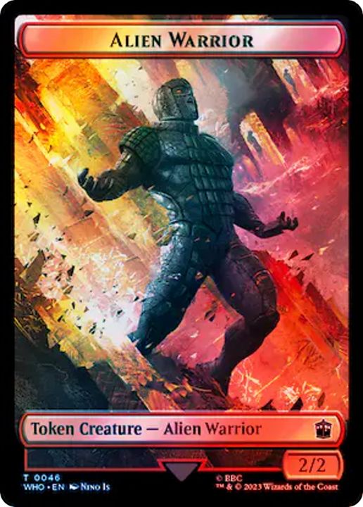 Alien Warrior in the group Magic the Gathering / Sets / Doctor Who Tokens at Proxyprinters.com (62756)