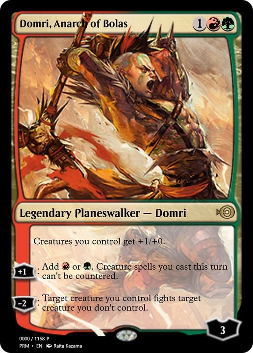 Domri, Anarch of Bolas in the group Magic the Gathering / Types / Colors / Multicolors / G, R at Proxyprinters.com (62786)