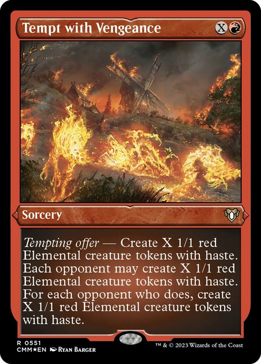 Tempt with Vengeance in the group Magic the Gathering / Types / Colors / Red at Proxyprinters.com (62805)